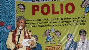 Wakil Bupati Lamteng Canangkan imunisasi Polio