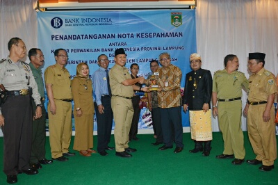 Pemkab Lampung Tengah jalin MoU dengan BI.