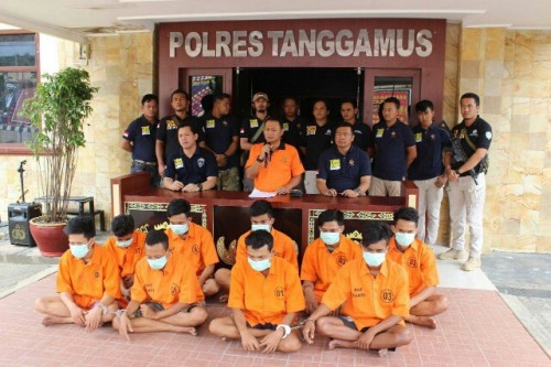 Polres Tanggamus amankan 9 tersangka pemerkosa