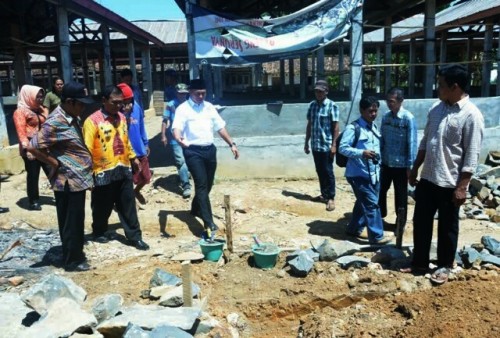 Pembanguan Pasar Lamteng