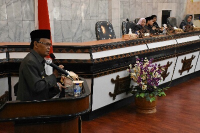 Pidato Walikota Metro Ahmad Pairin Dalam Paripurna DPRD.