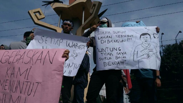 Metro, Ujuk Rasa HMI Metro, Penggusuran Kampus Agus Salim