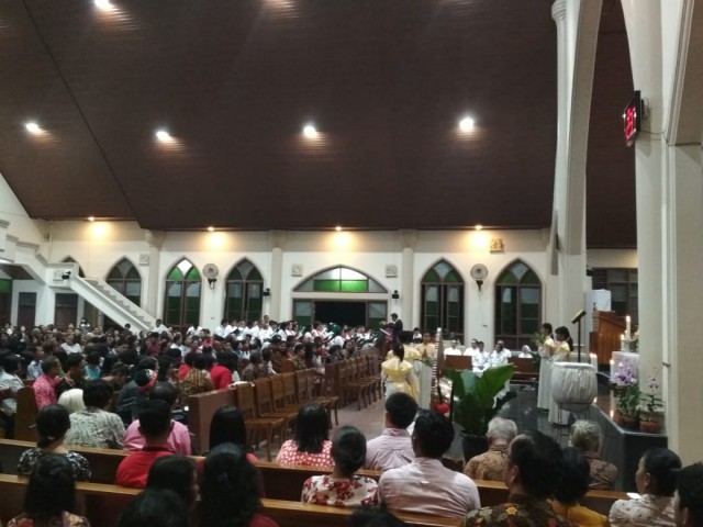 Perayaan Natal, Gereja Bandarjaya, Lampung Tengah