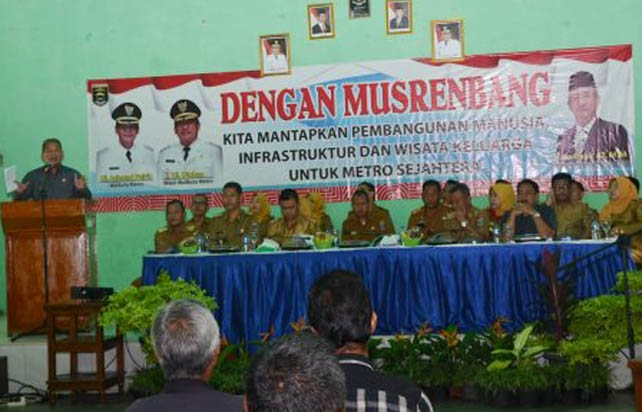 Musrenbang Kota Metro, Djohan, Berita Kota MEtro, Media Lmapung, ILampung Online