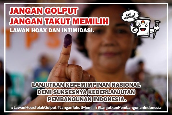 Ajakan Jangan Golput, Pemilu 2019, Berita Lampung, Media Indonesia, Portal Berita Lampung